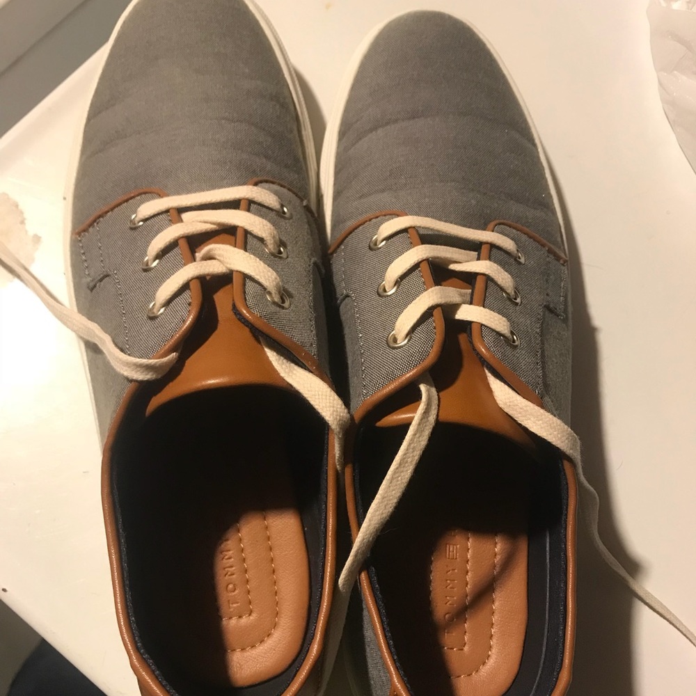 Gray Tommy Hilfiger shoes